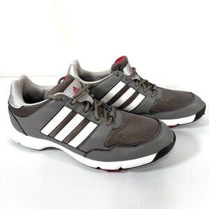 adidas Gray, White & Red Lace-Up Golf shoes, size 11 men’s